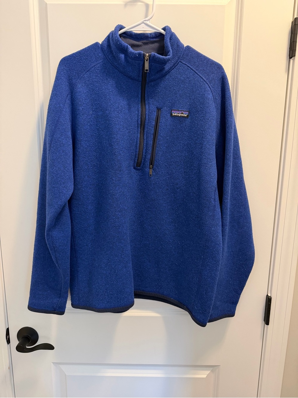 Patagonia Men’s Royal Blue Half-Zip Fleece Pullover